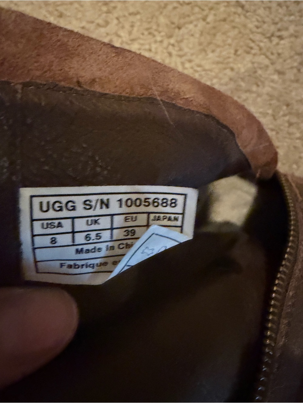 UGG Marela Dark Brown Lace Up Buckle Moto Combat Boots Women’s 8 - Picture 6 of 9
